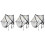 3Pcs Foldable Baby Stroller Net with Embroidered Mesh 6