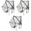 3Pcs Foldable Baby Stroller Net with Embroidered Mesh 5
