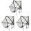 3Pcs Foldable Baby Stroller Net with Embroidered Mesh 4