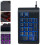 1USB Computer Ziffernblock, Mini Keyboard, Schwarz, Komfortabler 10