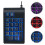 1USB Computer Ziffernblock, Mini Keyboard, Schwarz, Komfortabler 5