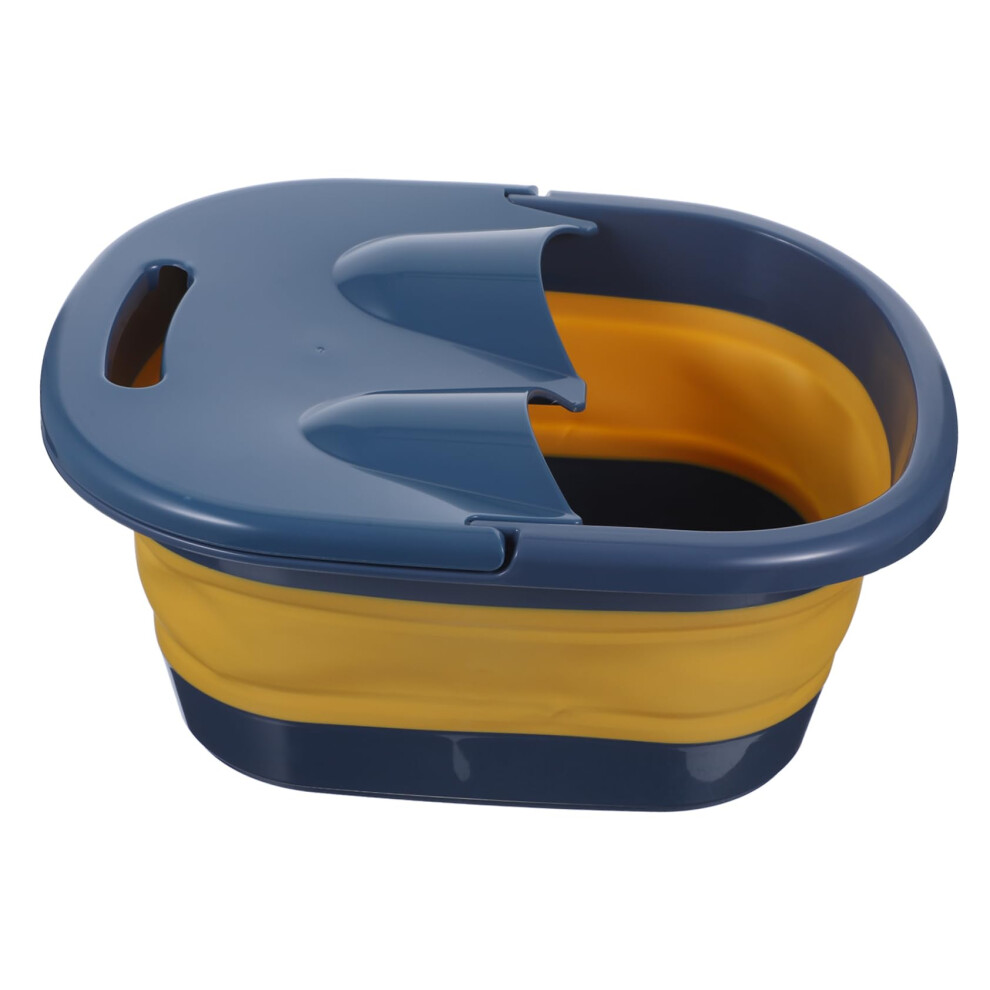 Collapsible Foot Soak Basin with Massage Surface for Adults, Foldable SpaceSaving Foot Bath