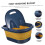 Collapsible Foot Soak Basin with Massage Surface for Adults, Foldable SpaceSaving Foot Bath 3