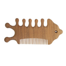 Sandalwood Hair Comb Wide Tooth for Thick Hair Detangling and Wooden Scalp Massage