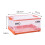Plastic Storage Box Foldable Design Transparent Container With Lids Stackable Collapsible Movable Wheels Grated Wall Design For Visibility Durable Sto 2