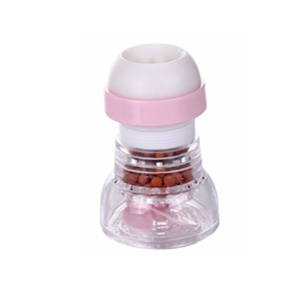 Rotatable Faucet Nozzle, Pink Adjustable Aerator With Uniform Filtering Holes For Splashing Prevention, Medical Stones Strainer For Improved Water Qua 9074015863739