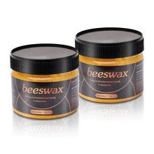 Cire d'abeille décorative pour meubles en bois, intérieur et extérieur, lot de 2