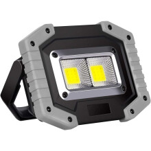 LINLIN30W LED oppladbar flomlys, USB vanntett arbeidslys for utendørs camping, reisefiske, kompatibel med powerbank