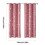Cortinas - Par de Painéis de Cortina 51 polegadas de largura x 53 polegadas de comprimento - Cortinas Elegantes para Decoração de Quarto e Casa 2