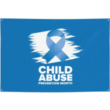 Painel de fundo com laço azul para o Mês de Conscientização sobre a Prevenção do Abuso Infantil, 119 x 180 cm, tapeçaria decorativa para