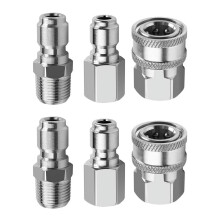 4x sada rychlospojek NPT3/8 palce (samec a samice) a 2 kusy rychlospojek NPT3/8 palce pro tlakové myčky