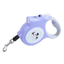 Guia retrátil leaveforme5m para animais de estimação com lanterna LED, cabo ergonômico, guia longa ajustável para passeios com cães de pequeno