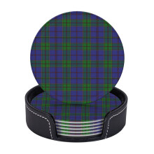 stk. skinnbrikker, Clan Strachan tartanbrikker til drikke, koppunderlag, innflytningsgave, ideell for hjemmedekorasjon