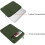 Capa protetora para laptop compatível com laptops de até 15 polegadas, estojo vertical de poliéster com bolso, verde militar. 2