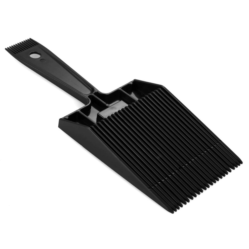 Unisex Flat Haircut Comb With BuiltâIn Bubble Level, Wide Tooth Beard And Hair Grooming Comb