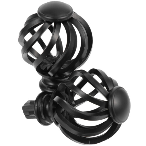 2 embouts décoratifs pour tringle à rideaux