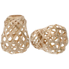 Eease2pcs Paralumi in rattan intrecciato a mano per la decorazione di casa e ristorante