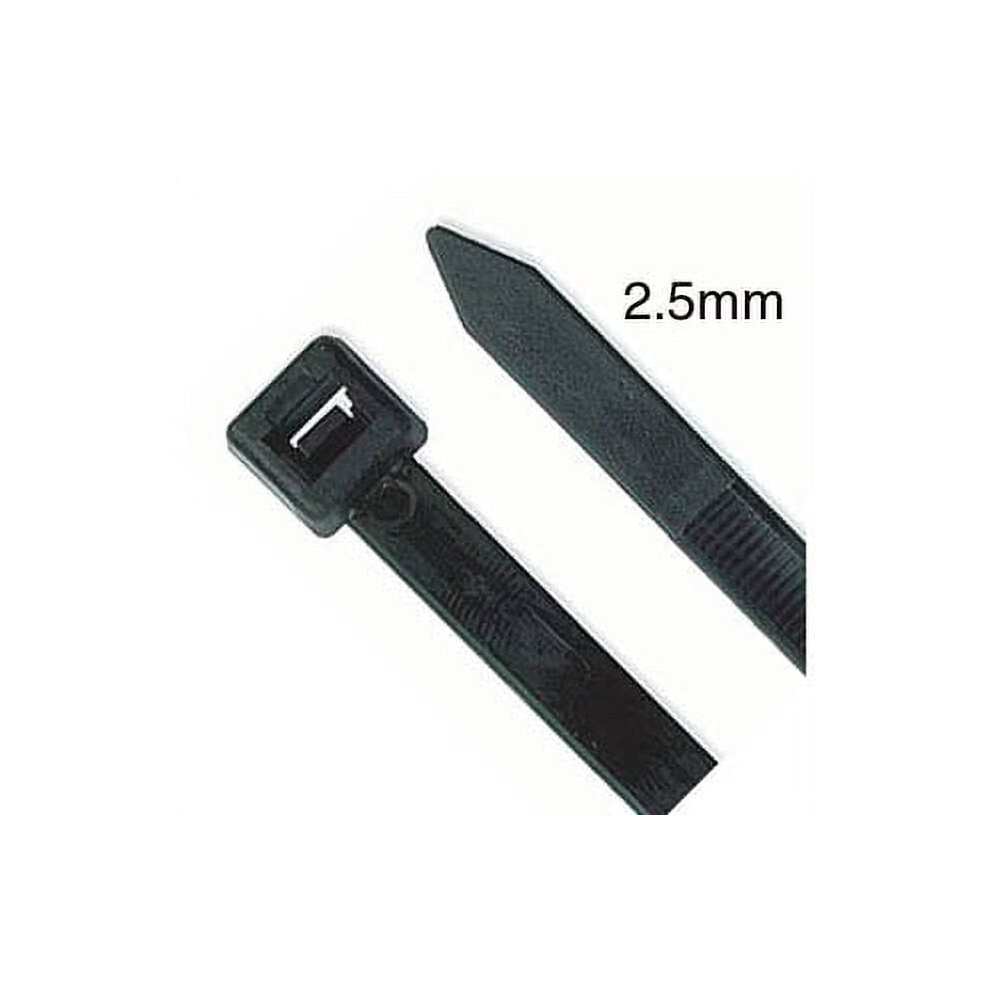 Jg-100X2.5k-Uv - Cable Tie Blk 4In 18Lb Width:2.5mm (1000 Pcs/Pkg) 9149926905721