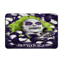 Beetlejuice gepersonaliseerd flanellen vloerkleed voor binnen, geschikt voor huis, slaapkamer, badkamer, keuken, vloermat, decoratief vloerkleed,