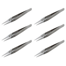 6x keramische pincet - hittebestendig - puntige tip