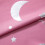 Cortina decorativa transparente com estrelas prateadas e lua, ideal para janelas e uso infantil. 2