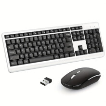 Teaglaim Méarchlár agus Luiche Gan Sreang, Tacar Lánmhéide Eirgeanamaíochta 2.4G atá Comhoiriúnach le Mac, Ríomhaire Glúine, Táibléad, PC