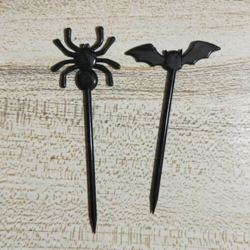 10 τεμάχια πλαστικές οδοντογλυφίδες για το Halloween, διακοσμήσεις για cupcakes Halloween, 1