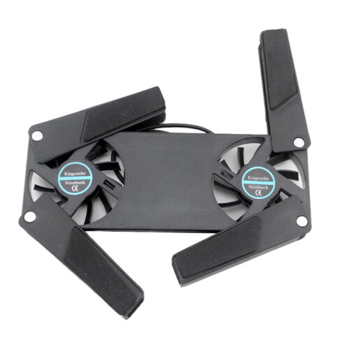 ckepdyeh Computer Cooling Pad,Portable Notebook Radiator Foldable Dual Fan Cooling Pad Computer Notebook Computer Cooling