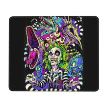 Beetlejuice gummimusmatta med låskant, skrivbordsunderlägg, skrivplatta, spelplatta med flera koder, musmattor för datorer, bärbar dator, musmatta