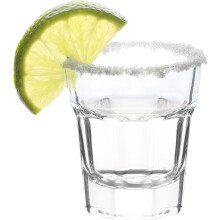 Glasses Set of 6 - Clear Tequila Cups for Parties 1.5 Oz - Plain Glass Set Perfect for Gift and Wedding Parties