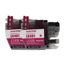 Kompatibel LC401 blækpatron LC401 erstatning for Brother MFC J1010DW J1170DW J1012DW printer (2 magenta)