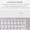jixopn Πτυσσόμενο πληκτρολόγιο με touchpad Φορητό πληκτρολόγιο Ελαφρύ, ανθεκτικό στη 2