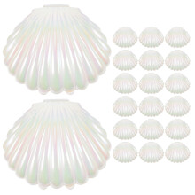 Guangmc20pcs Boîte à bonbons en plastique en forme de coquillage, contenants cadeaux pour mariages et fêtes