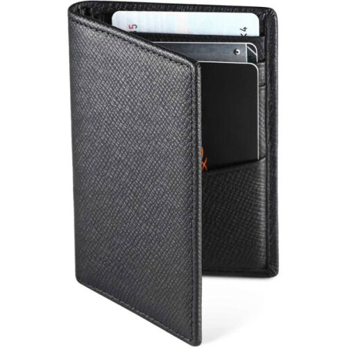 Credit card holder, RFID blocking, genuine leather for men
