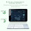 jixopn Πτυσσόμενο πληκτρολόγιο με touchpad Φορητό πληκτρολόγιο Ελαφρύ, ανθεκτικό στη 8