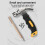 Deli8Ounce Claw Hammer Mini Stubby Hammers and Nails Tool, Bright Polished Head, Comfortable Soft Handle 8