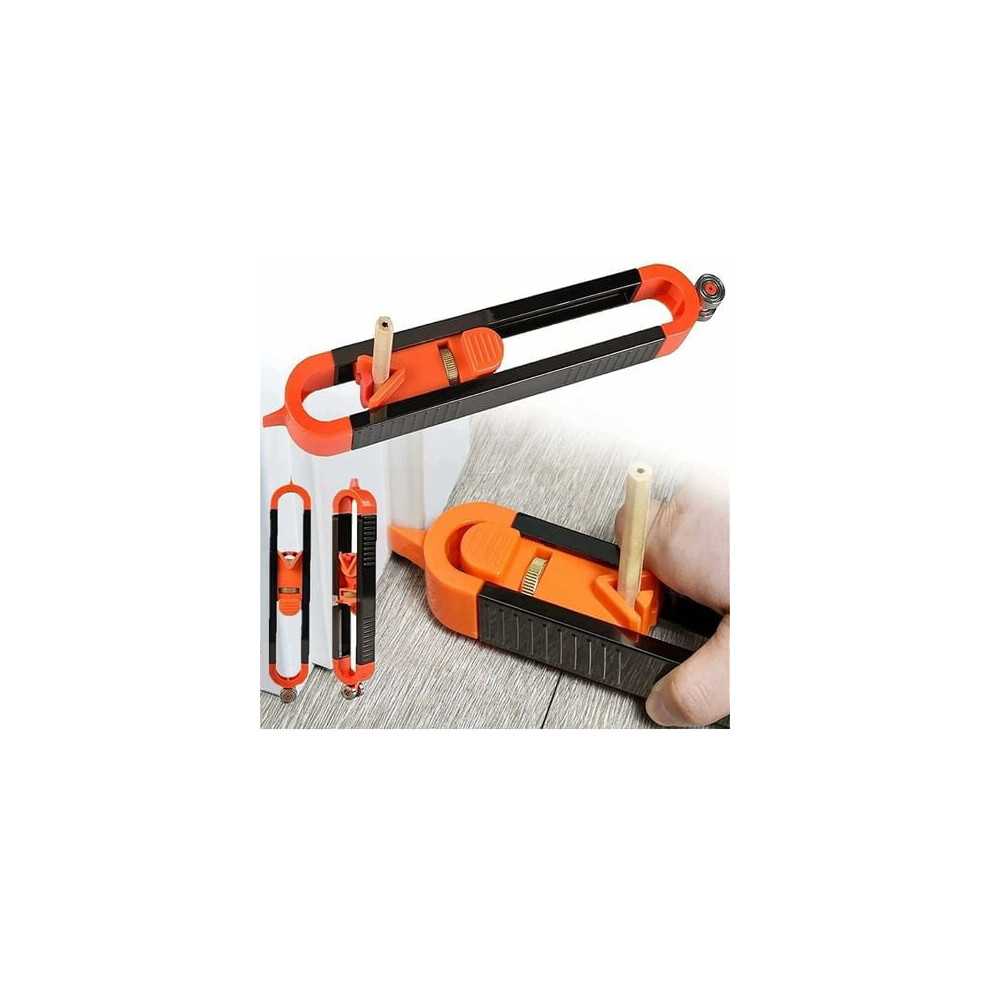 Precise Contour Gauge With Lock, Profile Tracing Ruler Contour Gauge For Woodworking, Shape Contour Duplicator, Essential Tool For Diy, Construction 9164030876538