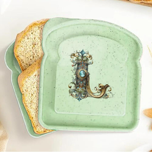 DEKAXID Customizable Toast Keeper With Lid - Fresh Bread Storage Box 26 Letters Available 2
