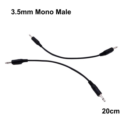 ΓΙΑ 10 τεμάχια 3.5mm 1TS αρσενικό μίνι βύσμα σε αρσενικό μονοφωνικό καλώδιο ήχου 20cm 12V
