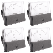 4X Rectangle AC 0-300V Gauge Analog Voltage Panel Meter Voltmeter DH670