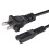 Câble d'alimentation HDFXUSACORD non polarisé, noir 1