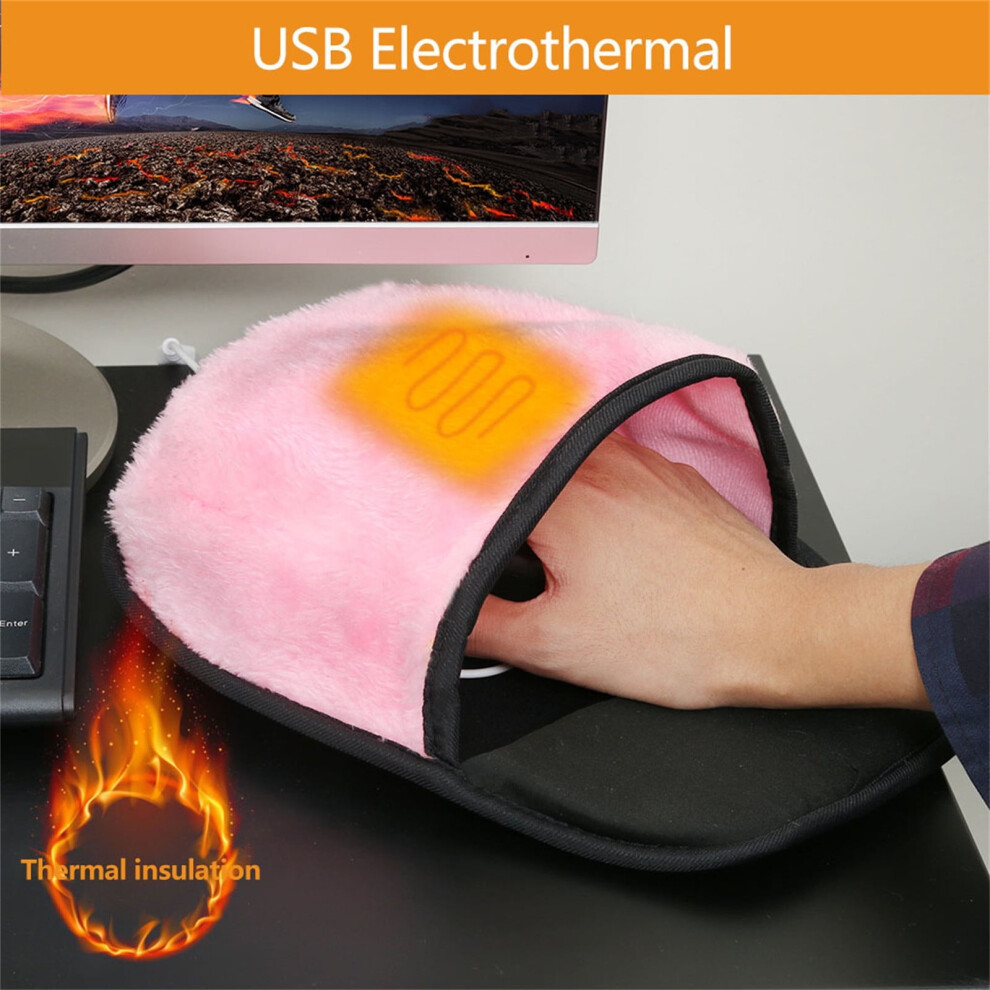 Usb Heated Mouse Pad Mouse Hand Warmer With Wristguard Warm Winter, Mouse 9164030878990