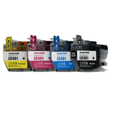 Cartuș de cerneală de schimb LC401 LC401 compatibil cu imprimantele Brother MFC J1010DW J1170DW J1012DW (K, C, M, Y)