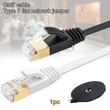 Cat7 15m patch kábel pre notebook, sieťový ethernetový kábel, router, modem, príslušenstvo 600MHz, 10Gbps, plochý, kancelársky, domáci,