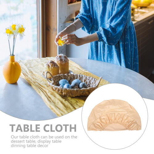 Round Tablecloth Ornament Home Kitchen Dining Table Delicate Tablecloth Table Decor 1