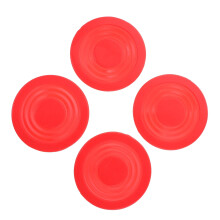 4 stuks ronde siliconen onderzetters voor de bar, anti-mors onderzetters voor de eettafel, rode siliconen onderzetters voor kopjes
