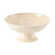Plateau sur pied Hiroekza pour fruits, coupe décorée pour la cuisine, la table à manger et les réceptions - Idéal pour le pain, la salade et les