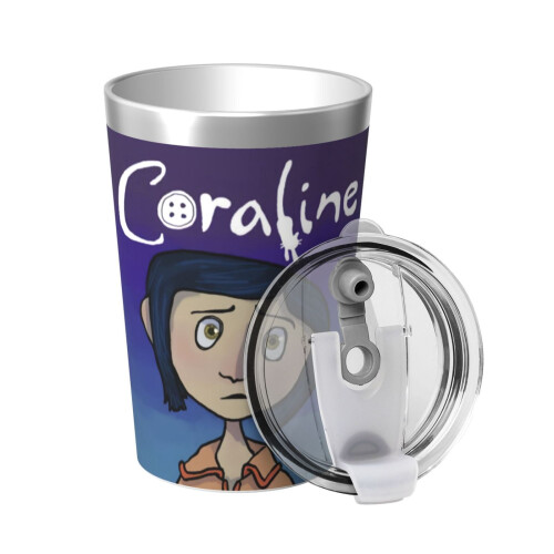 Θερμός Coraline με κωνικό άχυρο διπλού τοιχώματος με μόνωση κενού από ανοξείδωτο 1
