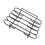 TICFOX Black Iron Rib Rack 4 γραμμών χωρητικότητας, συμπαγής, φορητή, ανθεκτική, 7
