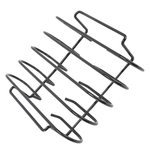 TICFOX Black Iron Rib Rack 4 γραμμών χωρητικότητας, συμπαγής, φορητή, ανθεκτική, 2